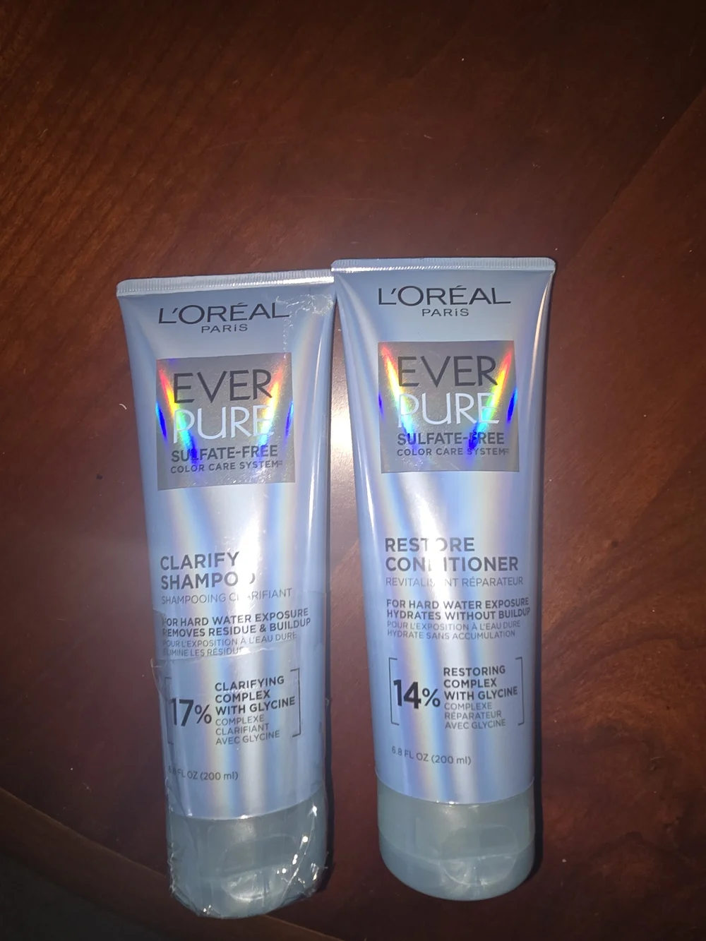 L'Oreal Ever Pure Clarify Shampoo & Restore Conditioner - Light Blue Duo